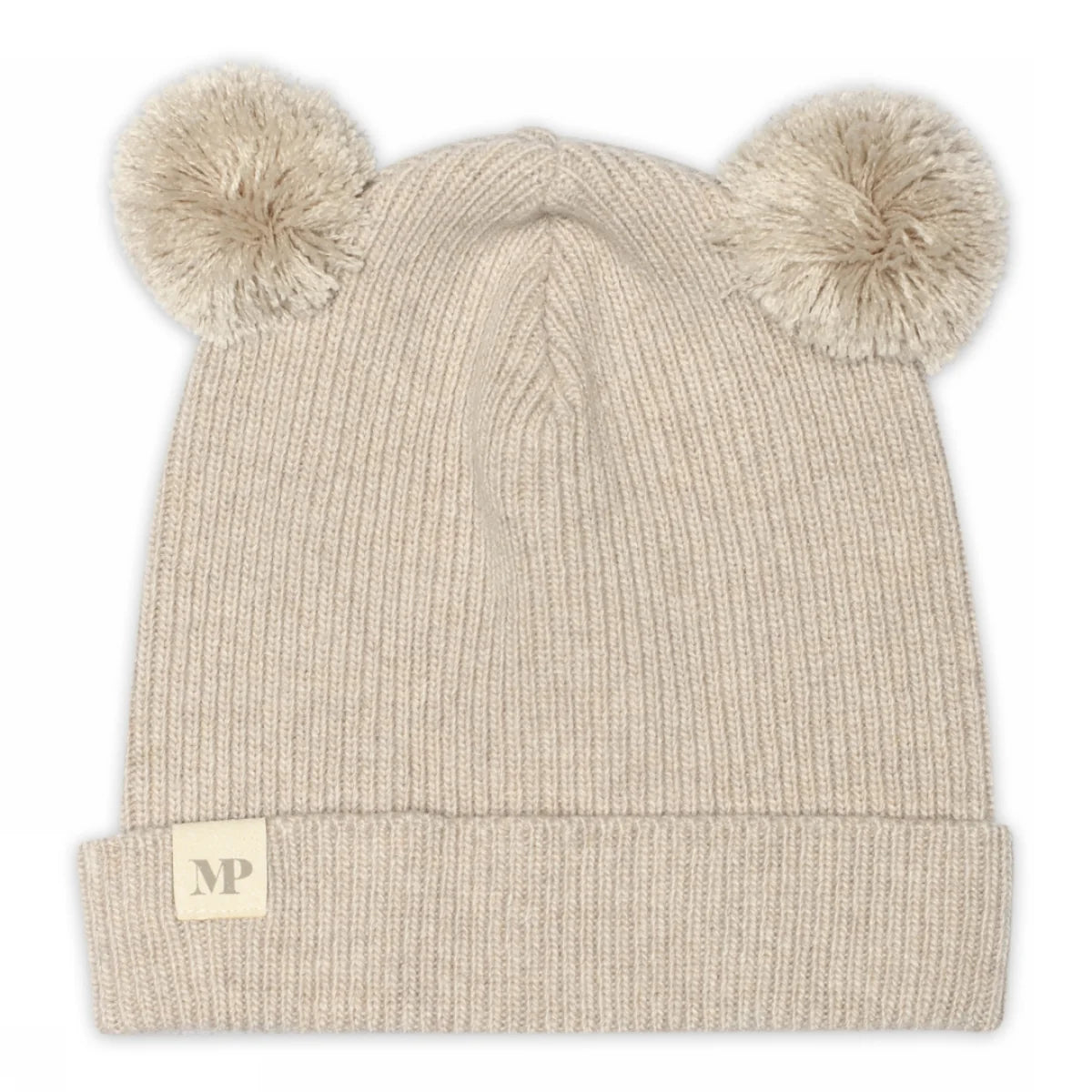 MP Denmark Helsinki Beanie Pompons beige melange, Mütze