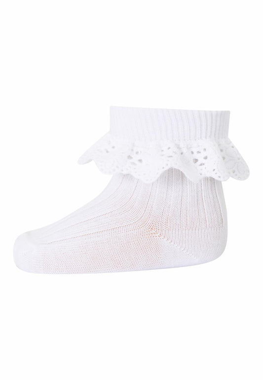 MP Denmark Lisa Socken mit Spitze White