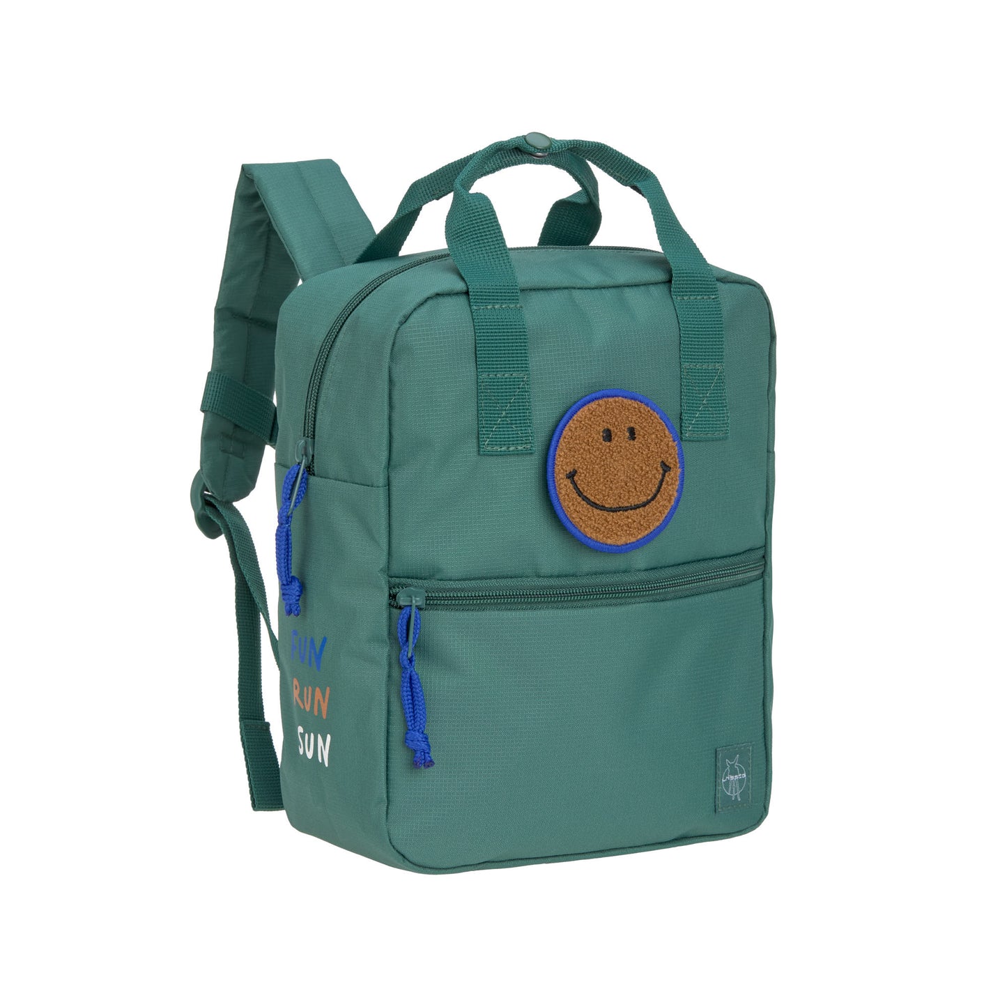 Lässig Rucksack, Mini Square Backpack, Little Gang, Smiley grün