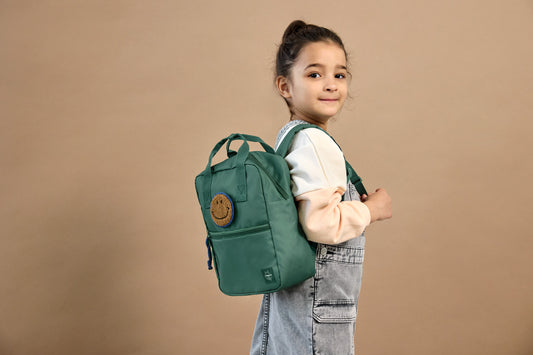 Lässig Rucksack, Mini Square Backpack, Little Gang, Smiley grün