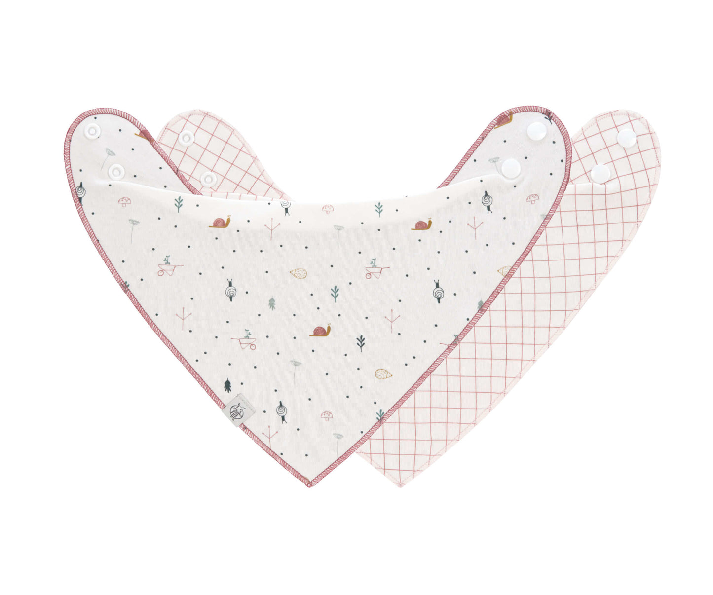 Lässig Dreieckstuch 2er-Pack, Set, Bandana Bib, Garden Explorer, Schnecke