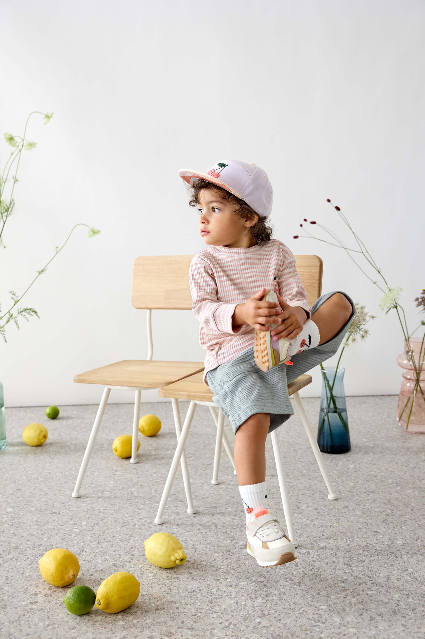 Lässig Kids Skater Cap, Cherry lilac/peach
