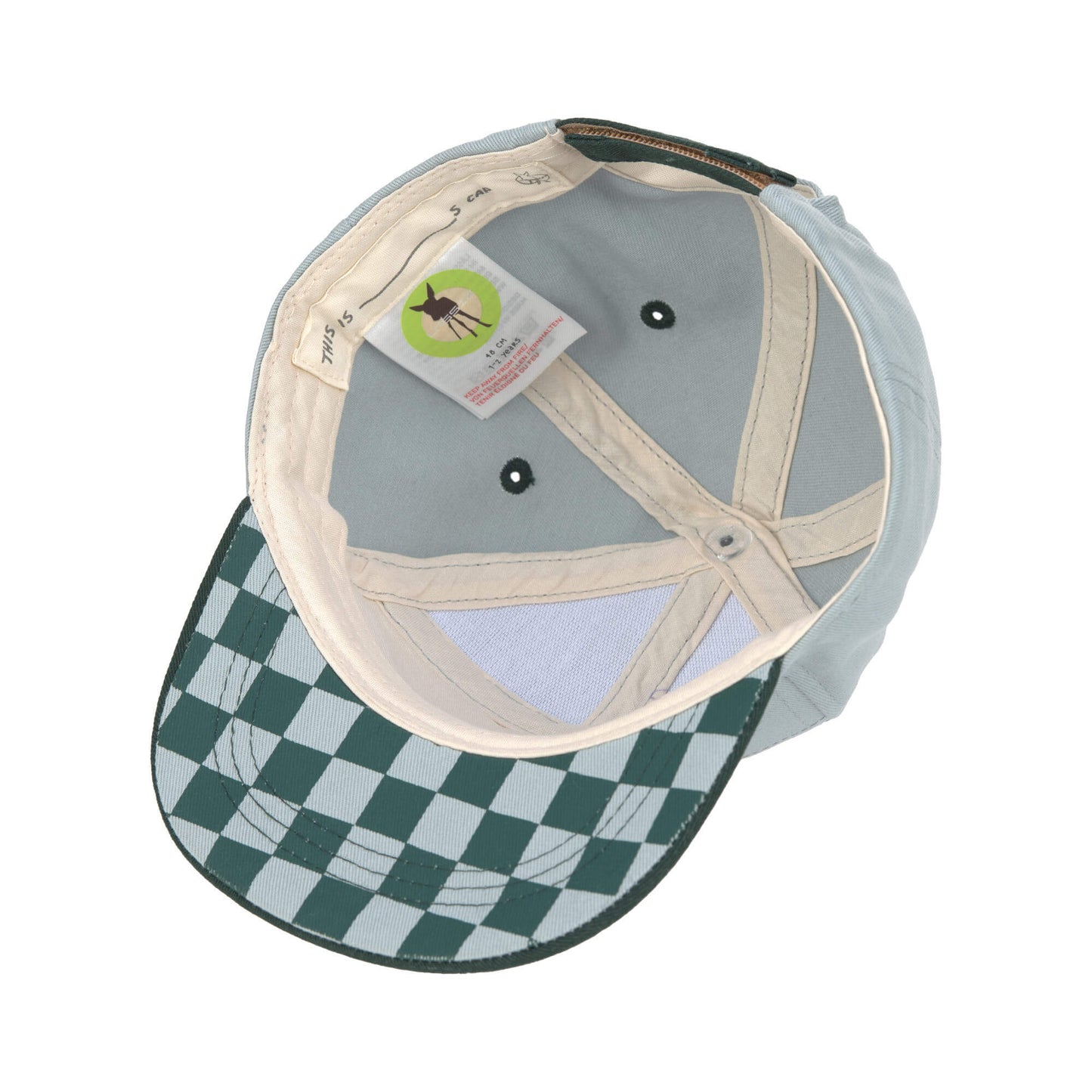 Lässig Kids Skater Cap, lemon, light blue/dark green