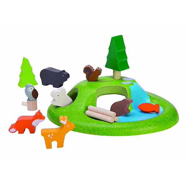 Plan Toys Spielwelt Tiere Holzspielzeug
