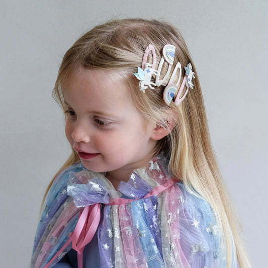 Mimi & Lula Haarspangen Einhorn, Regenbogen, 4er Pack