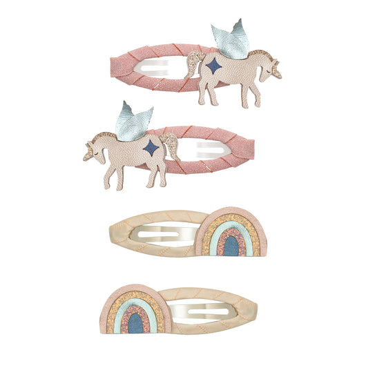 Mimi & Lula Haarspangen Einhorn, Regenbogen, 4er Pack