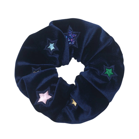 Mimi & Lula Constellation Samt Scruncies dunkelblau