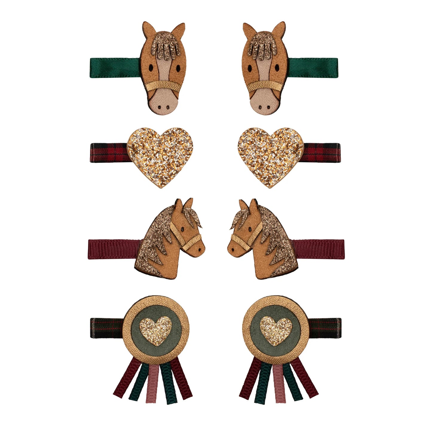Mimi & Lula Haarclips Pferde, 8er Pack