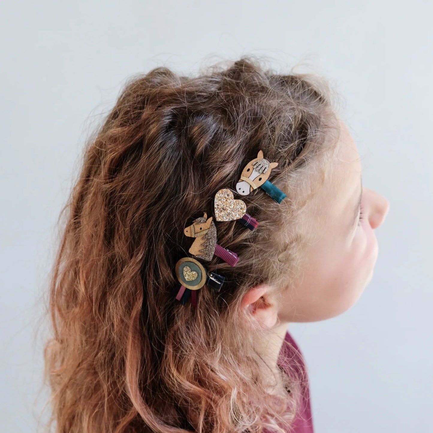 Mimi & Lula Haarclips Pferde, 8er Pack
