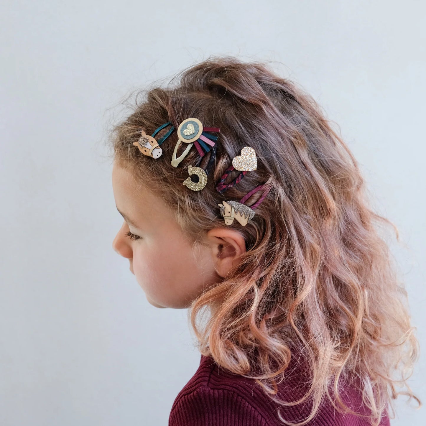 Mimi & Lula Mini-Haarspangen Pferde, 5er Pack