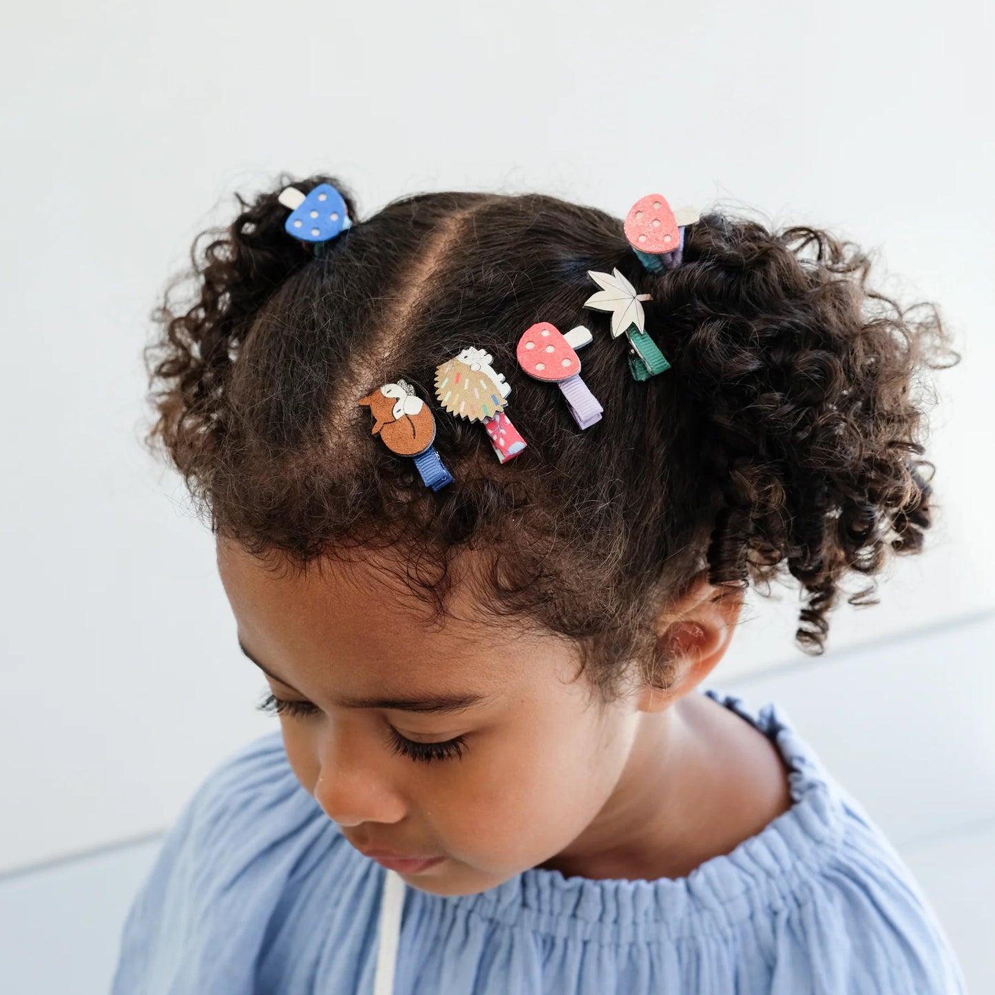 Mimi & Lula Haarclips Igel Fliegenpilz Fuchs, 8er Pack