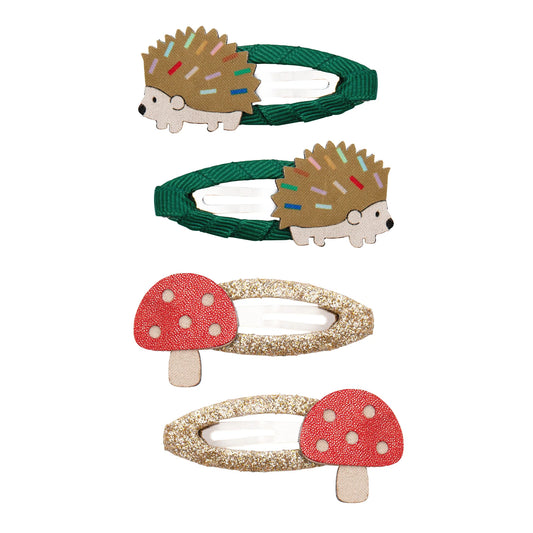 Mimi & Lula Haarspangen Igel Fliegenpilz, Clic Clacs 4er Pack