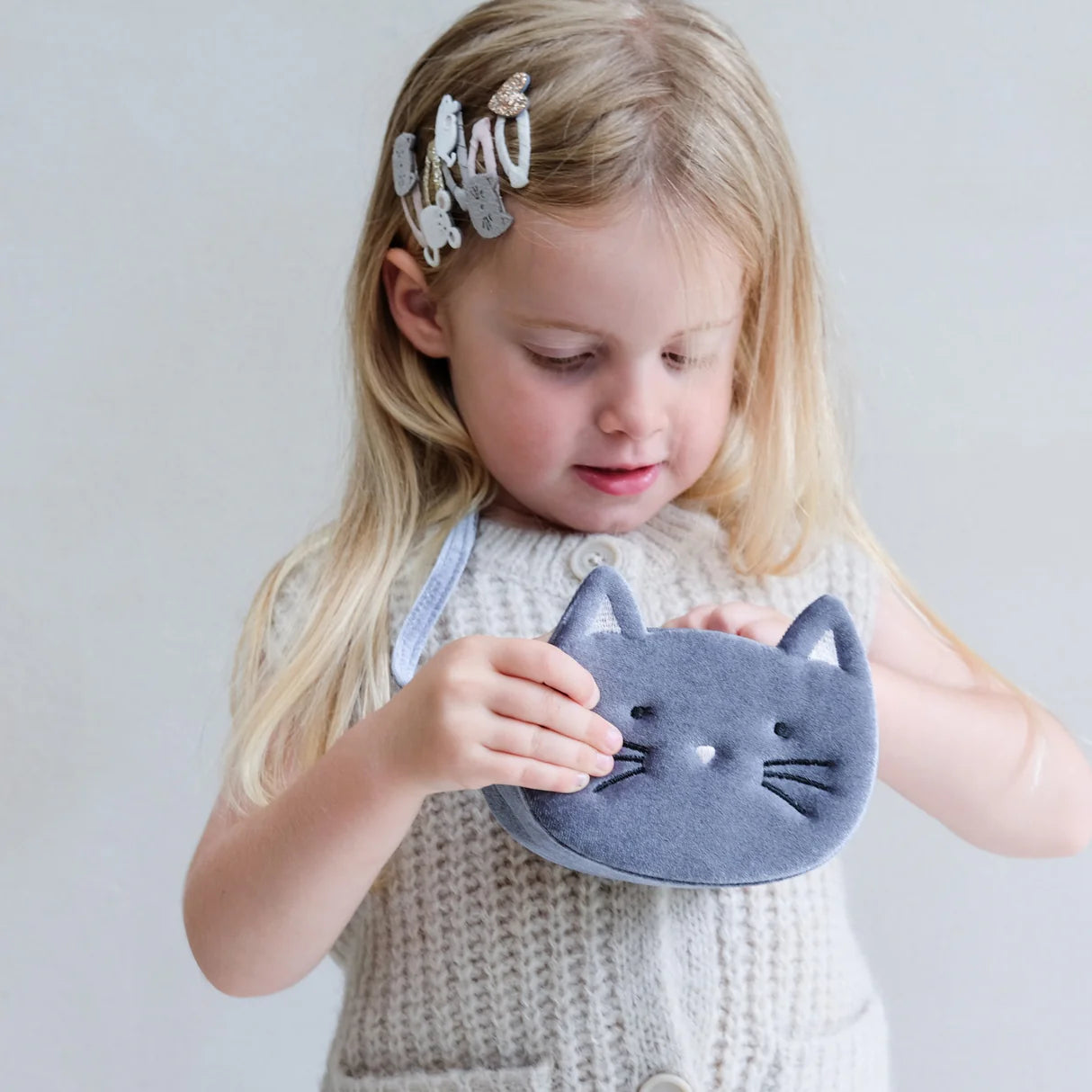 Mimi & Lula Mini-Haarspangen Katze und Maus, 5er Pack