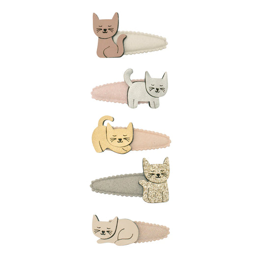 Mimi & Lula Haarspangen Katzen, pastell Glitzer, 5er Pack
