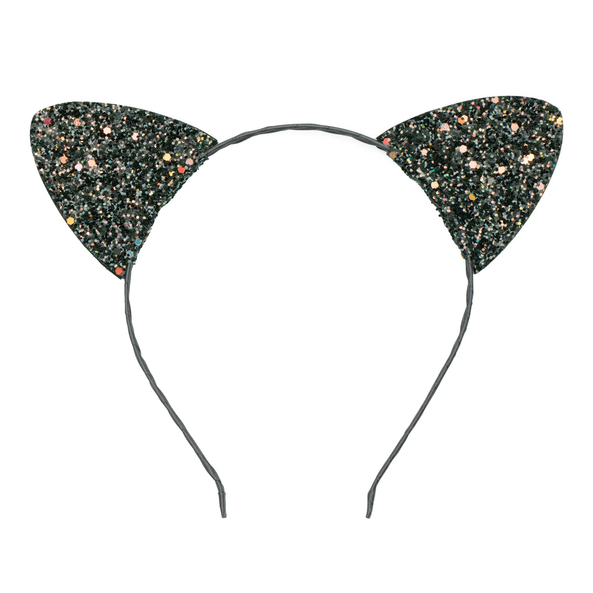 Mimi&Lula Spooky Cat Ears Glitter, schwarz, Haarreifen, Katzenohren