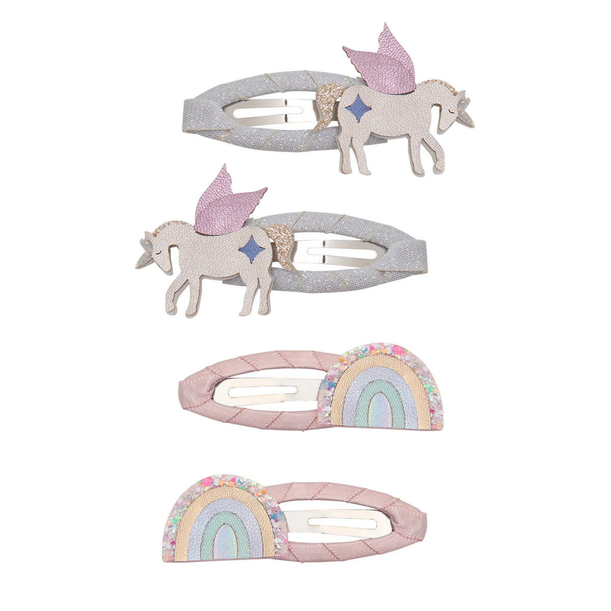 Mimi & Lula Haarspangen Einhorn, Regenbogen, 4er Pack