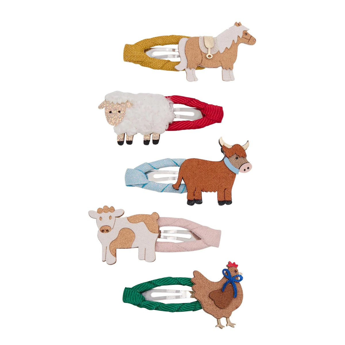 Mimi & Lula Mini-Haarspangen Fun Farm Mini Hair Clips, 5er Pack