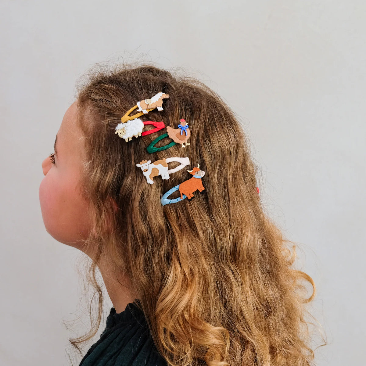 Mimi & Lula Mini-Haarspangen Fun Farm Mini Hair Clips, 5er Pack