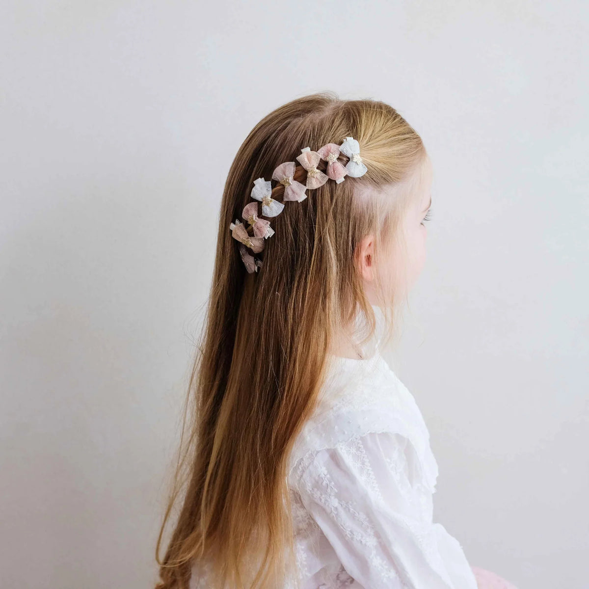 Mimi & Lula Mini-Haarclips Tutu Bow Saloon, Schleifen mit Sternen, 8er Pack