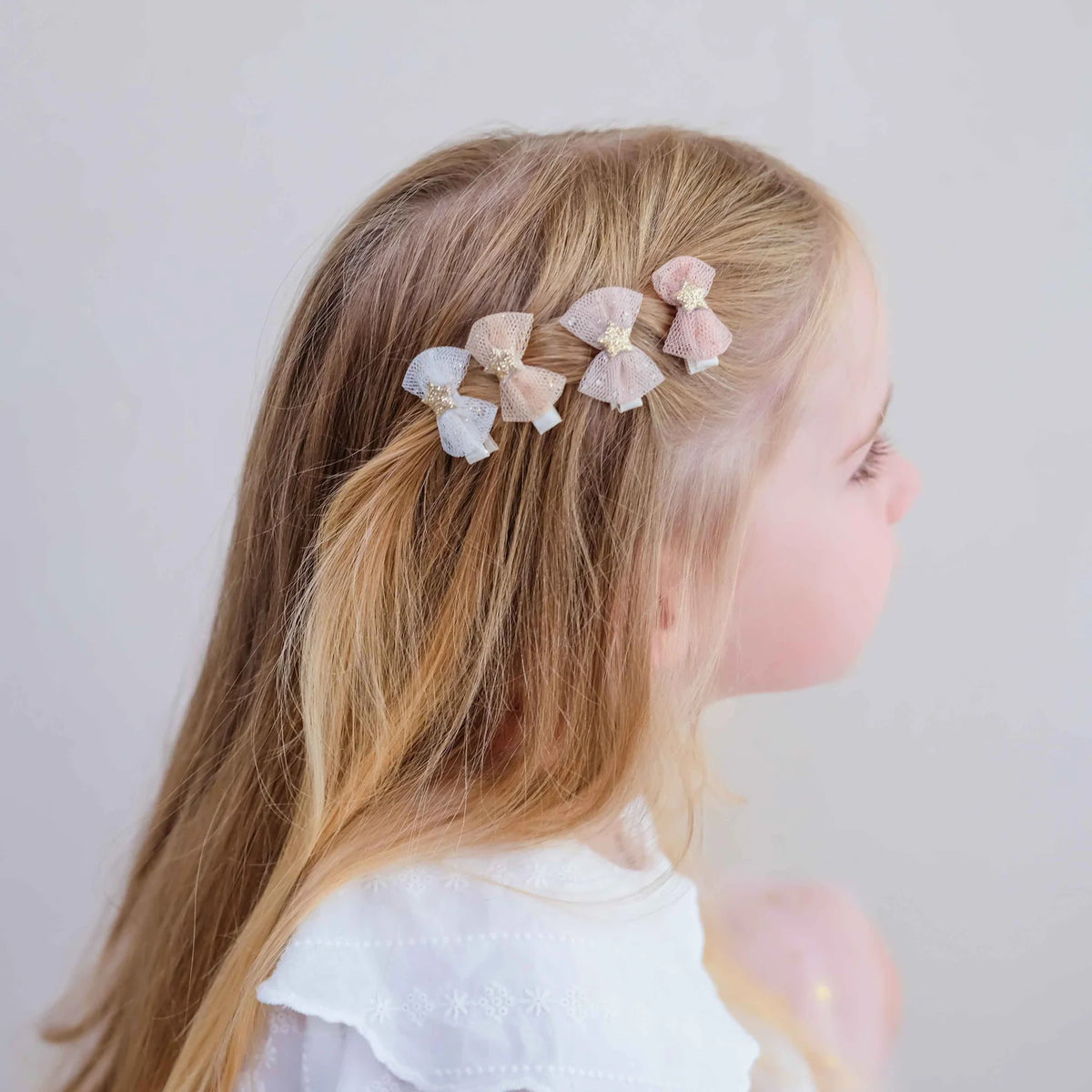 Mimi & Lula Mini-Haarclips Tutu Bow Saloon, Schleifen mit Sternen, 8er Pack