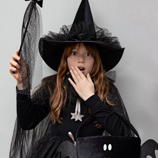Mimi & Lula Fledermaus-Korb für Halloween, schwarz