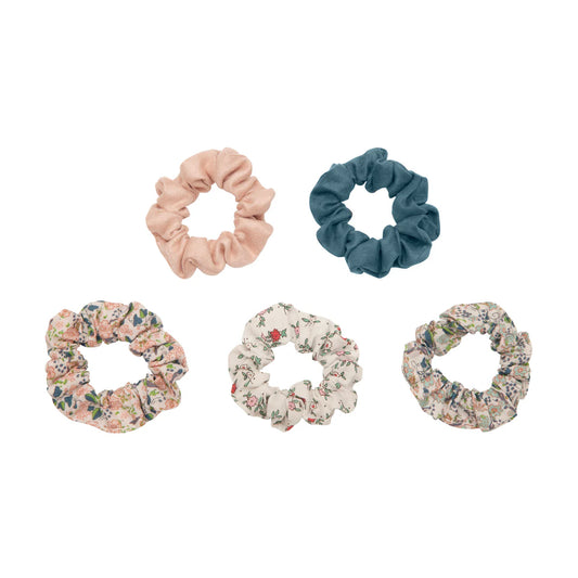 Mimi & Lula Scrunchies Haargummies, Velvet Floral, 5er Pack
