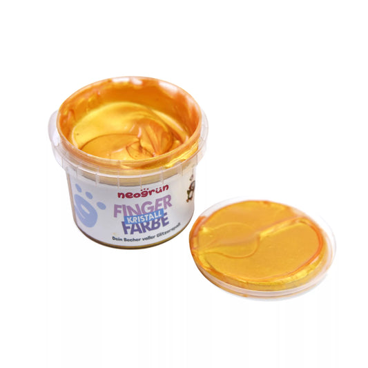 Neogrün Kristall-Fingerfarbe Gold