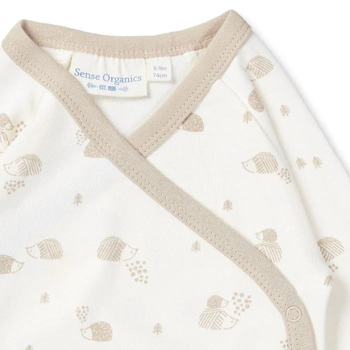 Sense Organics Baby Wickelbody Sand Igel