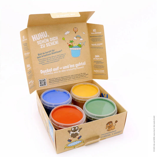 Neogrün Platsch Quatsch Bio-Fingerfarben 4er Set