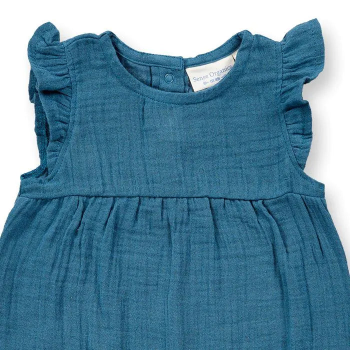 Sense Organics Baby Overall, MARLI, deep ocean