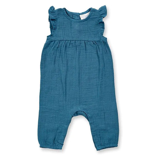 Sense Organics Baby Overall, MARLI, deep ocean