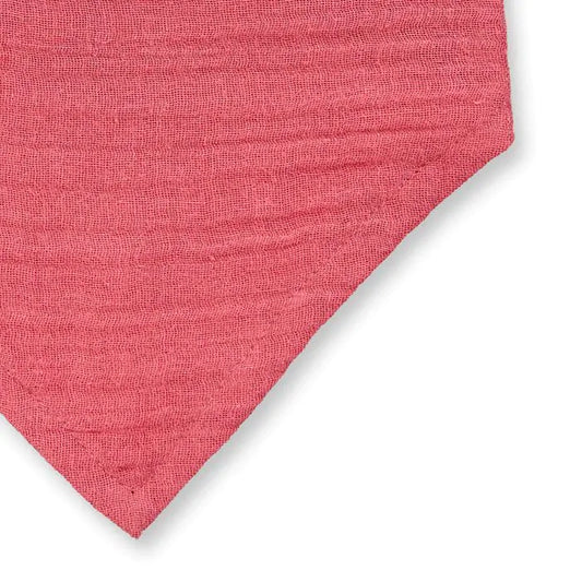 Sense Organics Baby Dreieckstuch Dribble, Bib raspberry, Musselin