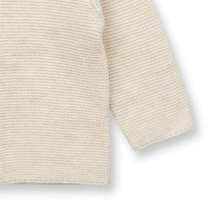 Sense Organics Kaipo Baby Knitted Cardigan, Strickjacke, oatmeal Picasso
