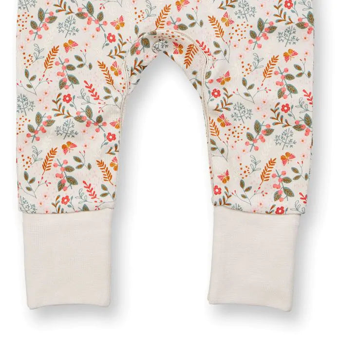 Sense Organics Tona Baby Romper Body, Ditsy Floral Powder