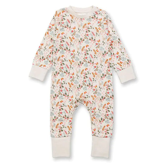 Sense Organics Tona Baby Romper Body, Ditsy Floral Powder