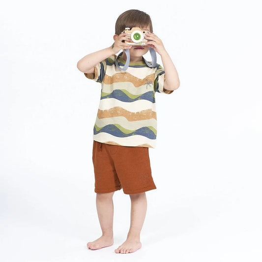 Sense Organics Anton Short Sleeve, T-Shirt, AOP Waves