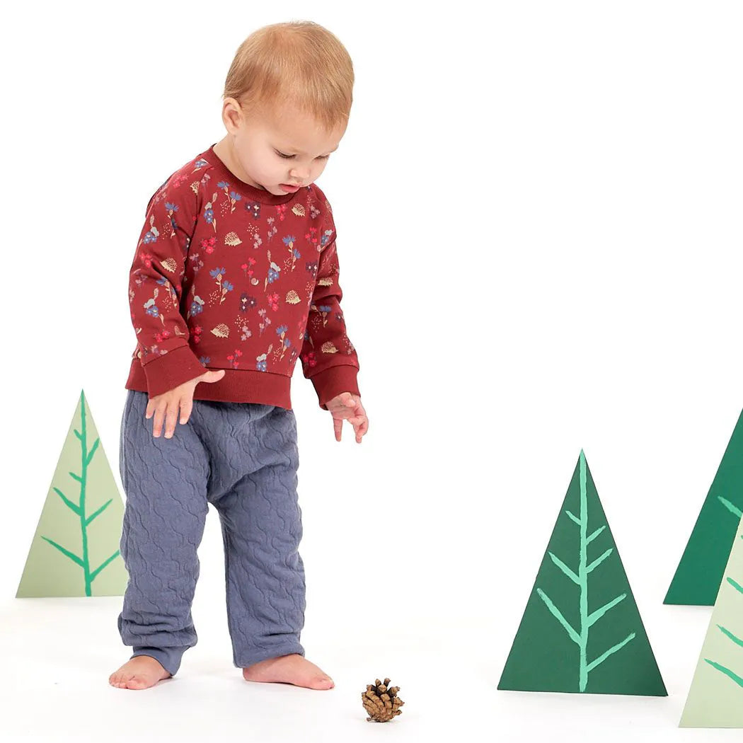 Sense Organics Tomke Baby Pant blue grey