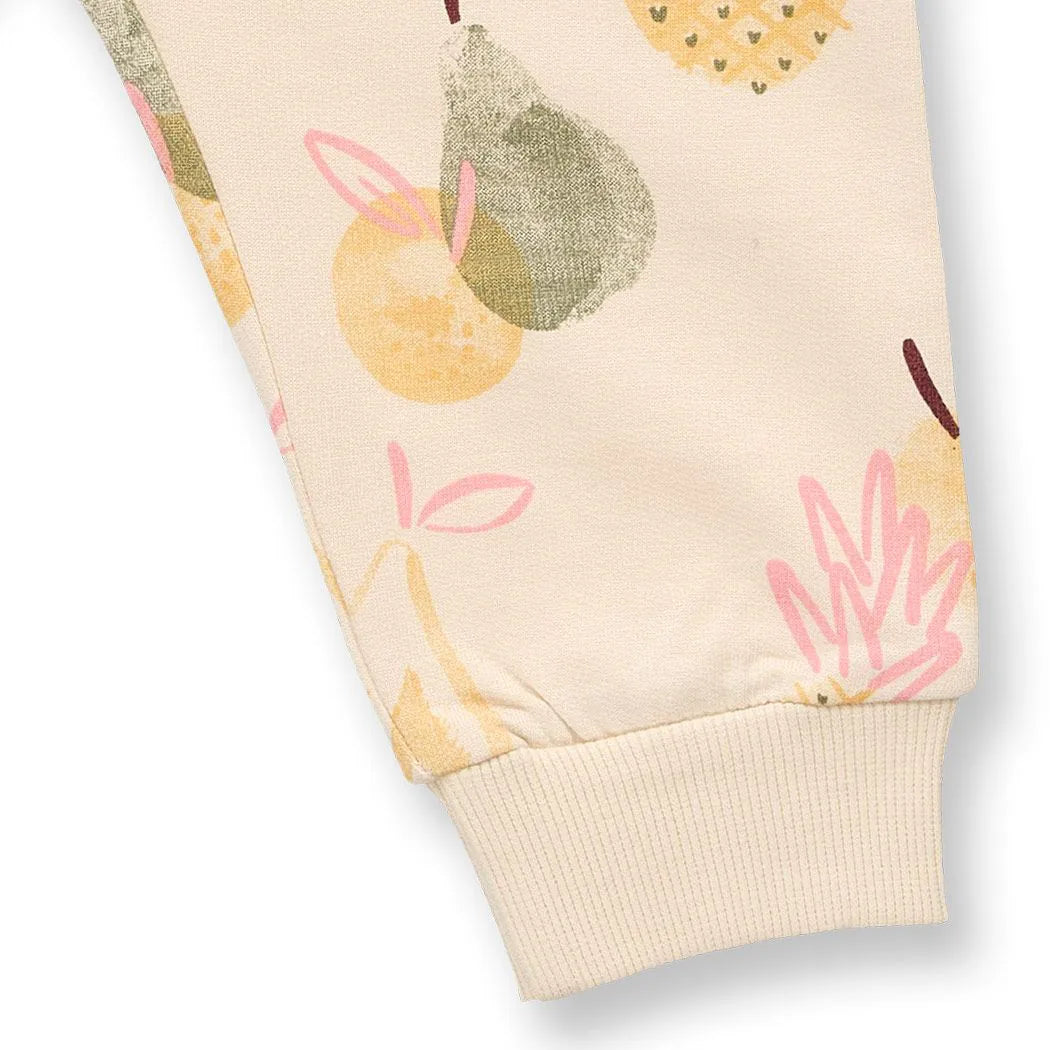 Sense Organics Wynne Baby Sweat Pants AOP Fruits, light beige, Hose