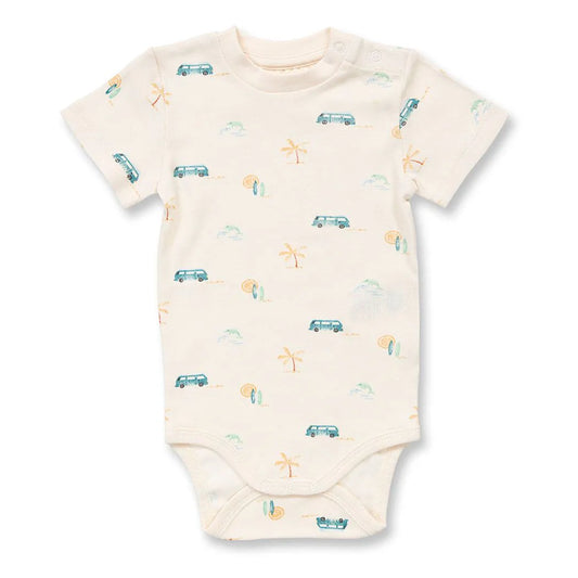 Sense Organics Varin Baby Body Kurzarm AOP Camper