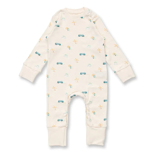 Sense Organics Tona Baby Romper Body Langarm, AOP Camper