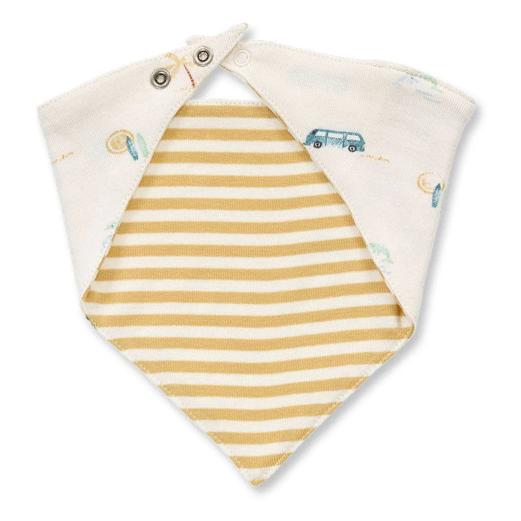 Sense Organics Baby Dreieckstuch mit Camper, Bib, Lätzchen, zum wenden
