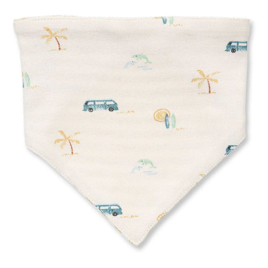 Sense Organics Baby Dreieckstuch mit Camper, Bib, Lätzchen, zum wenden