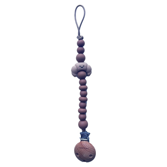 Chewies & More Schnullerkette Croissant latte, braun