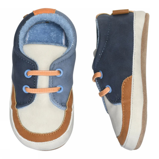 Melton Schühchen aus Kunstleder, Sneaker, Sporty Slipper, navy academy