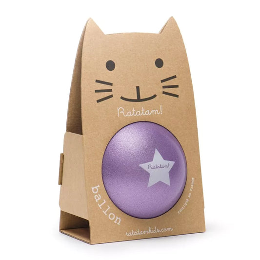 Ratatam! Katze Ball Glitzer lila medium 15cm