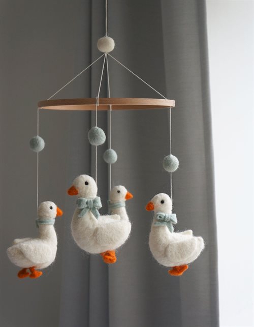 Gamcha Mobile Gänse blau