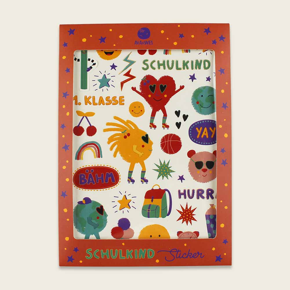 Ava&Yves Klebesticker Schulkind – Sunny and Friends
