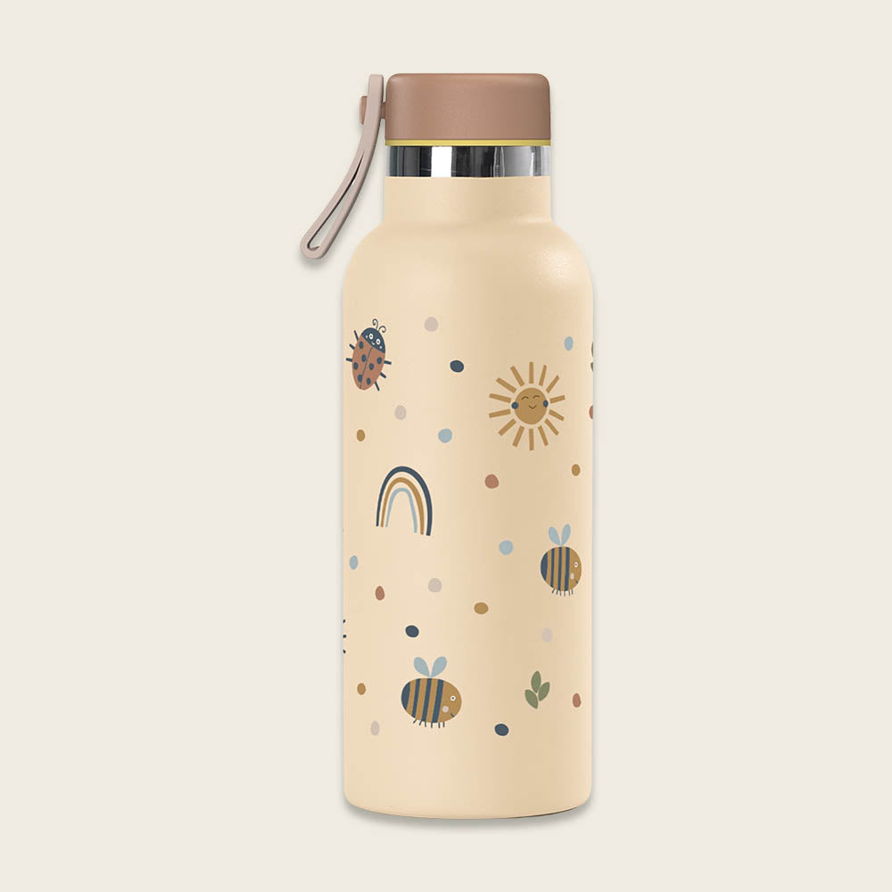 Ava&Yves Trinkflasche Schulkind, Nature, 500ml