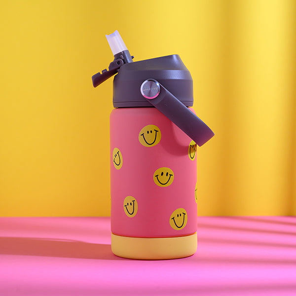 Ava&Yves Trinkflasche Smile, koralle 350ml