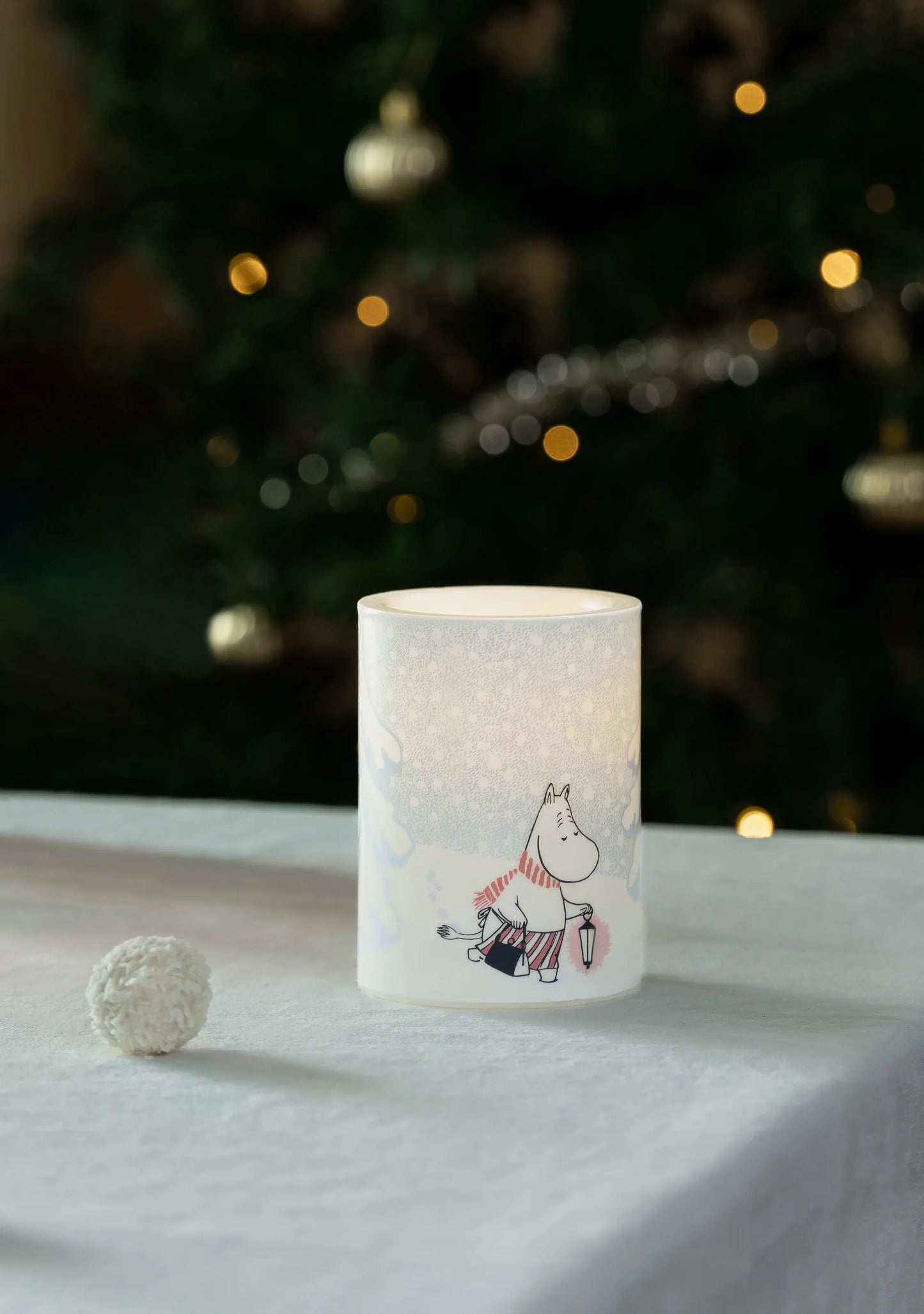 Muurla LED-Kerze Moomin, Let it snow